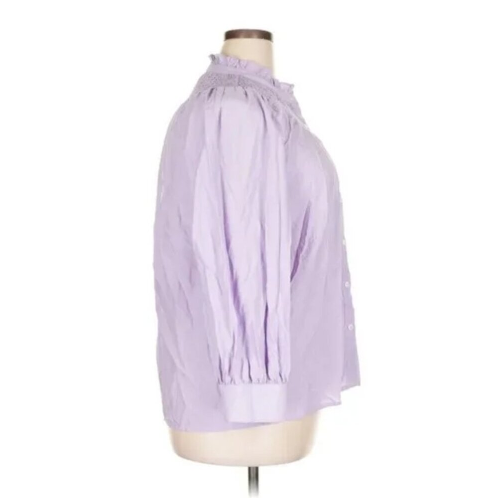 Pomander Place 3/4 Sleeve Blouse Pomander Place Size XL PURPLE 3/4 sleeve NWT - Picture 3 of 16